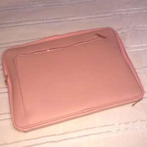 Target Threshold Pink 15" Laptop faux leather carry case